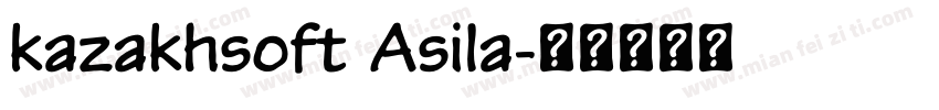 kazakhsoft Asila字体转换